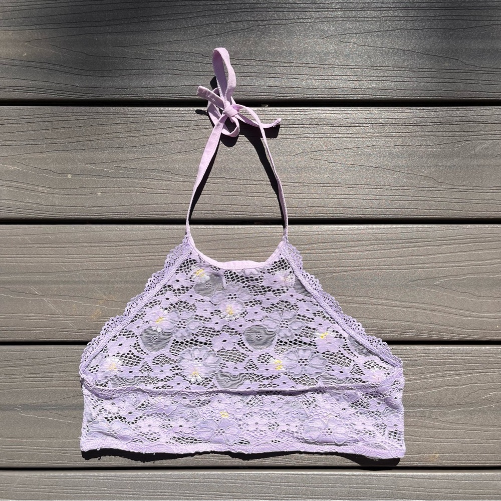 Hot topic lilac lace daisy bralette - Picture 2 of 3
